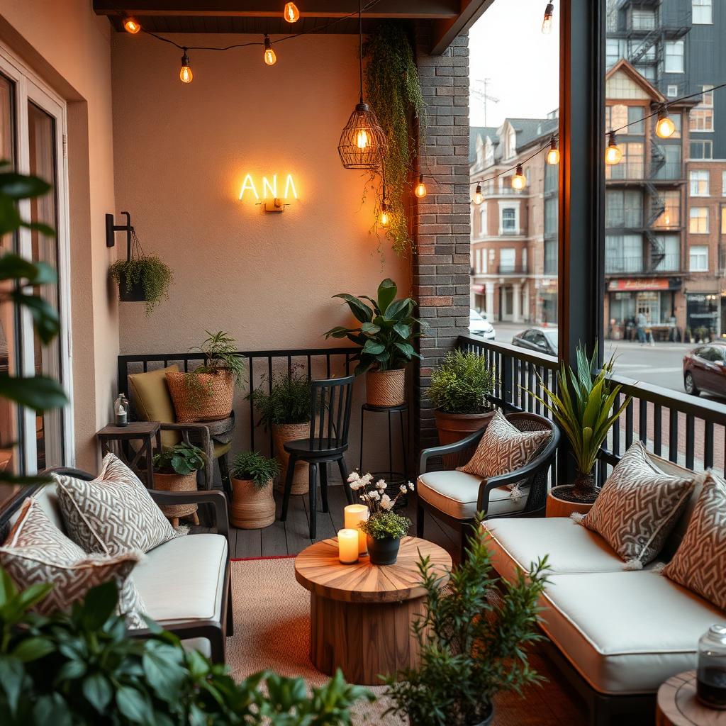 Balcony lounge design